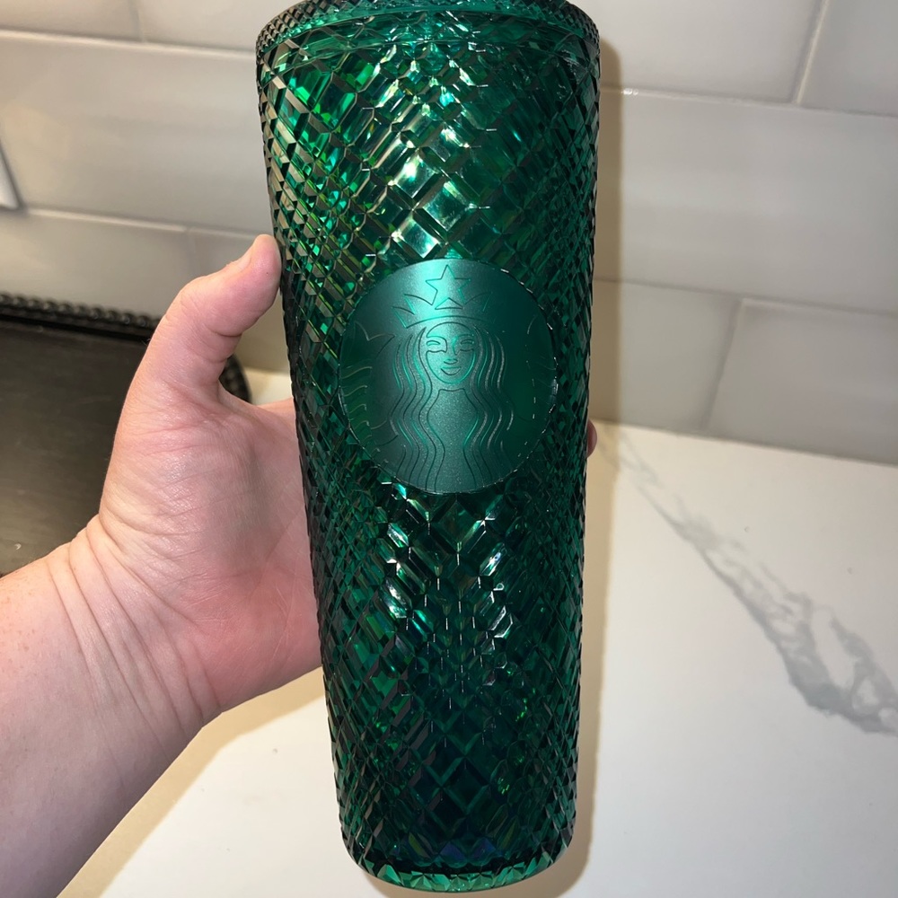 NWT 2022 Starbucks Anniversary Green Jeweled Venti Tumbler 24 oz